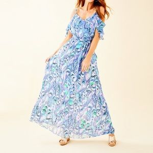 Lilly Pulitzer Zadie Off the Shoulder Maxi Dress
